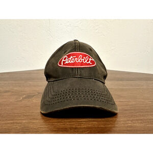 Peterbilt Black, Hook and Loop Adjustable Ball Cap